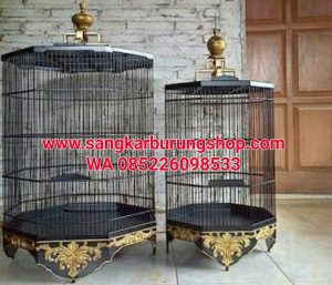 Sangkar Burung Murai Ukir Persegi 8