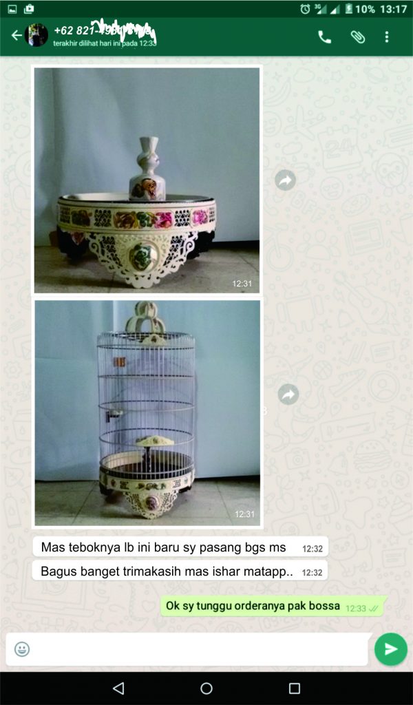 Sangkar burung testimoni