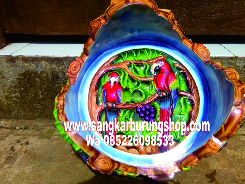 Tebok Lovebird Motif Burung