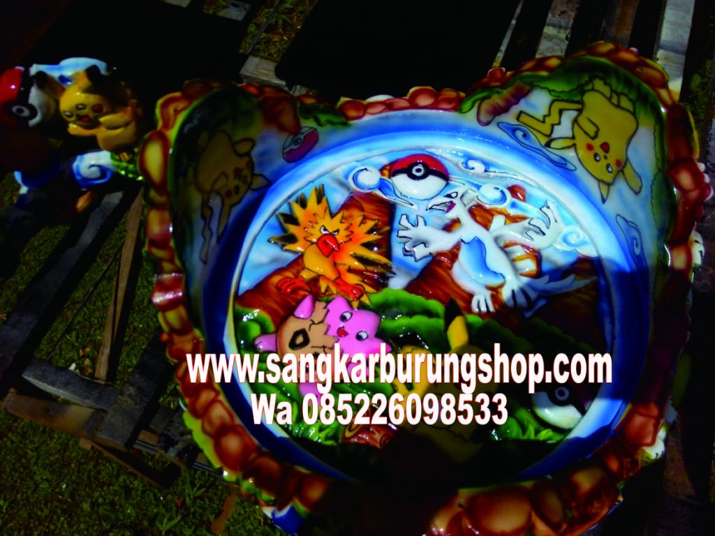 Tebok Lovebird Ukir 3D