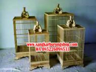 Sangkar Burung Jati Kotak Mentahan