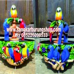 Tebok Love Bird 3D Ukiran Burung Lb