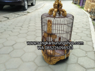 Sangkar Burung Anis Ukir Relif Jepara