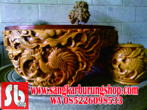 Tebok Lb Motif Burung Merak