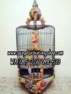 Sangkar Burung Anis Ukir 3 Dimensi