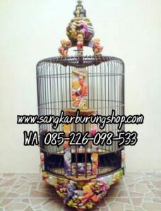 Sangkar Burung Anis Ukir 3 Dimensi