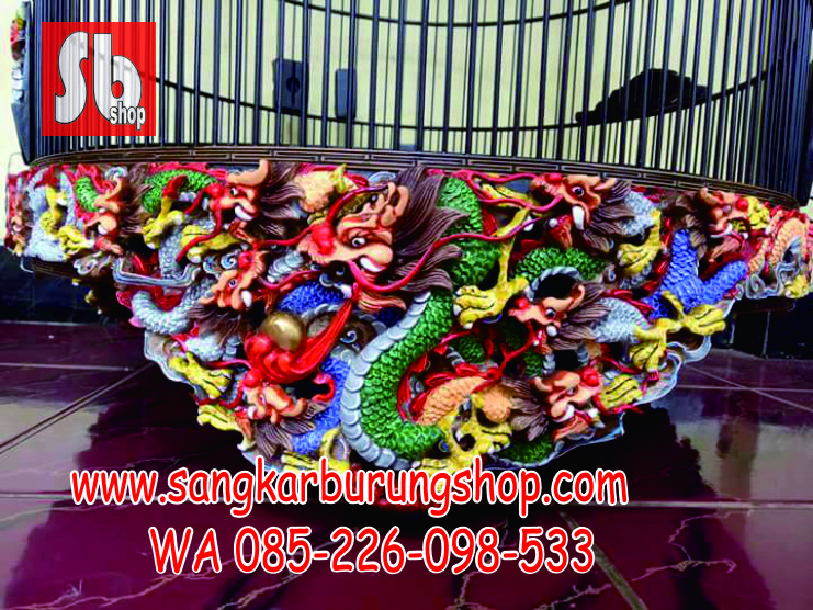 Sangkar Burung Murai Ukir Naga