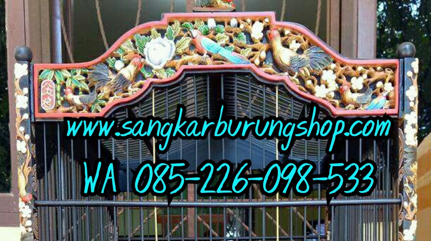 Sangkar Ukir Ayam Jago