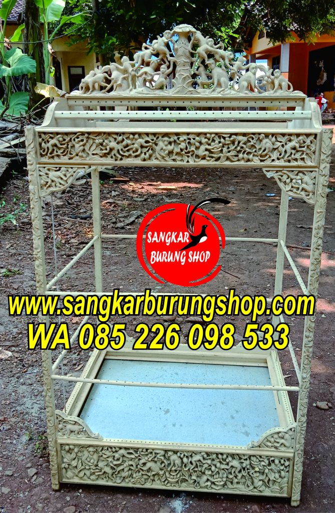 Sangkar Ukir Cungkok Kera