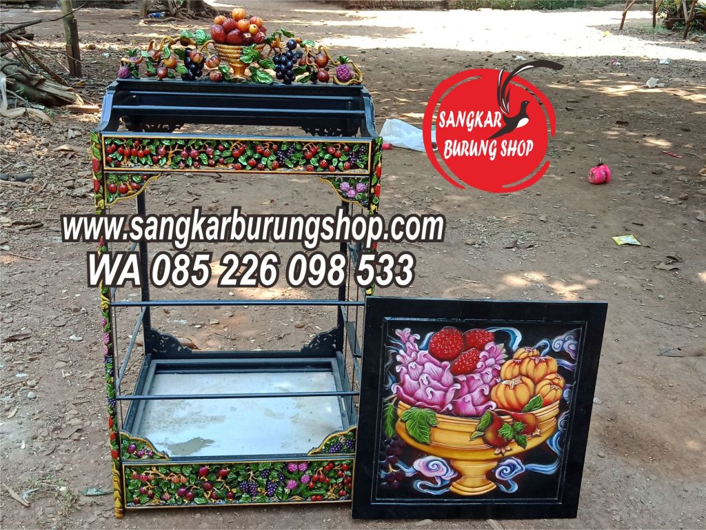 Sangkar Ukir Cungkok Buah