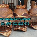 Sangkar Perkutut Rotan Ukir Jepara