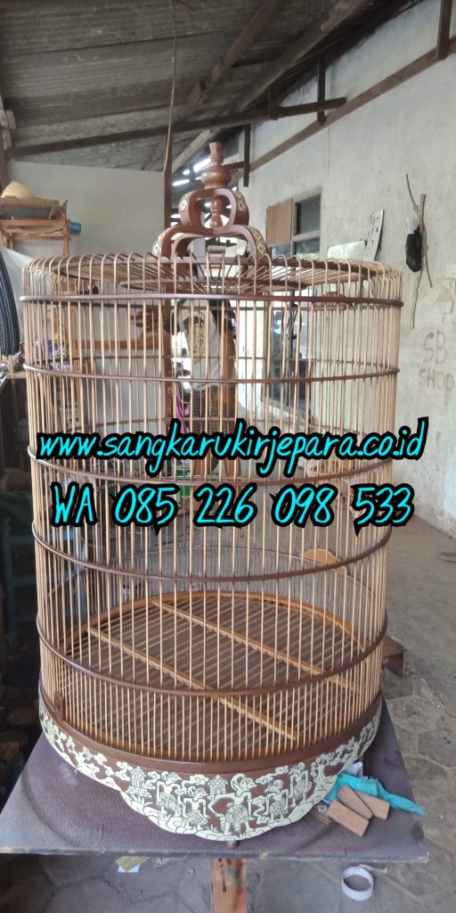 Jual Sangkar Murai Ukir Wayang