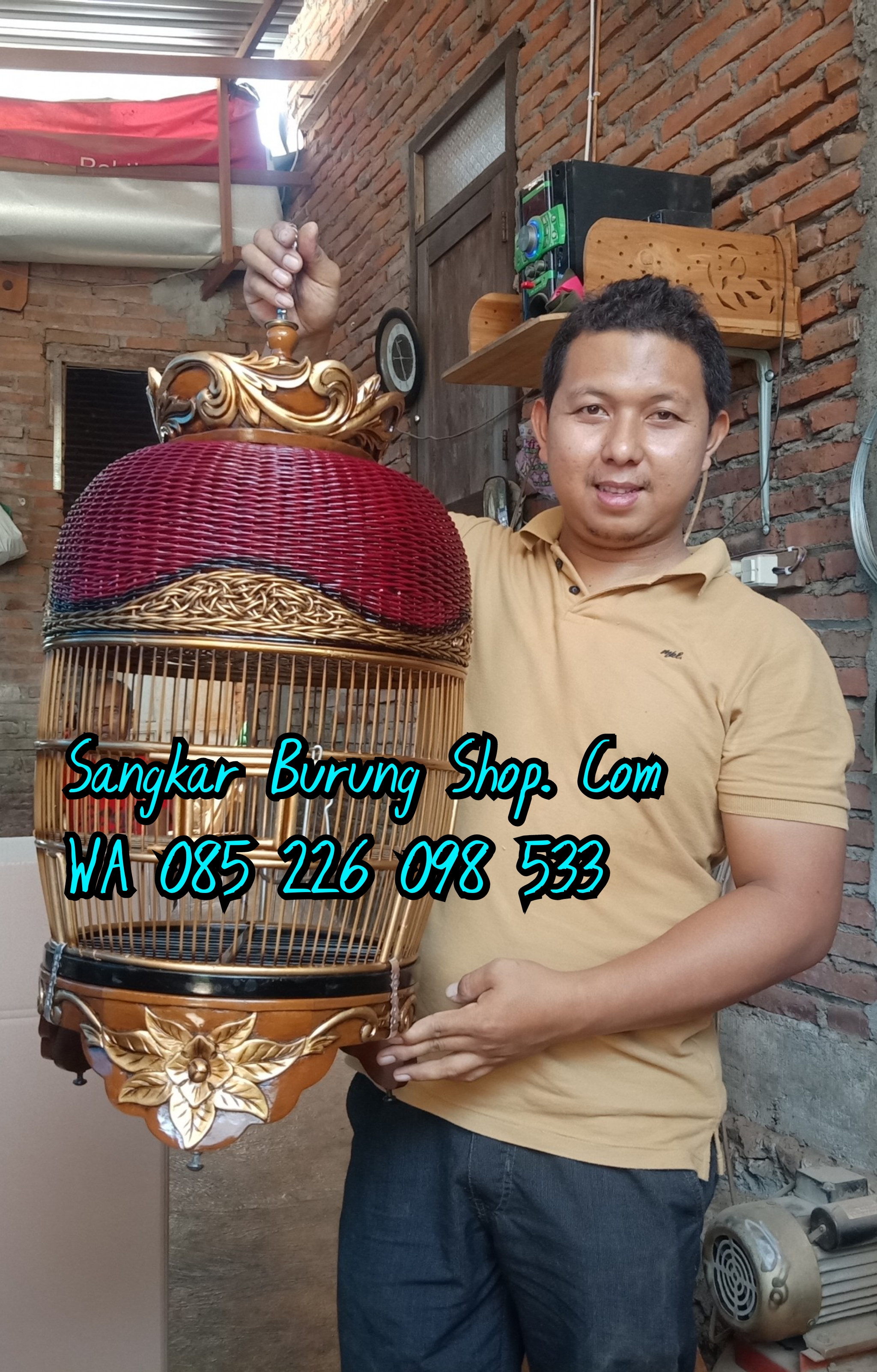 sangkar perkutut mahkota super