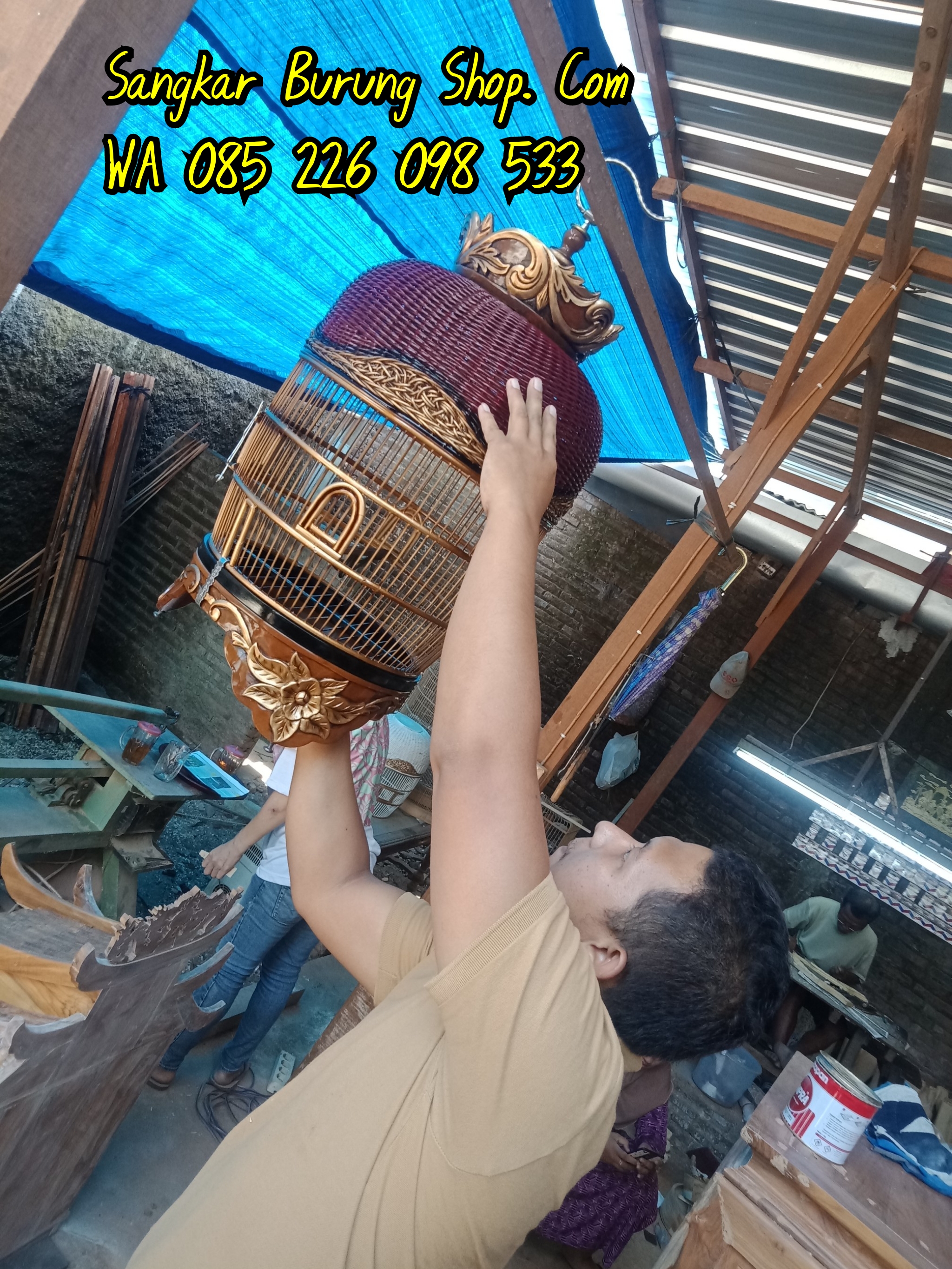 sangkar perkutut mahkota super