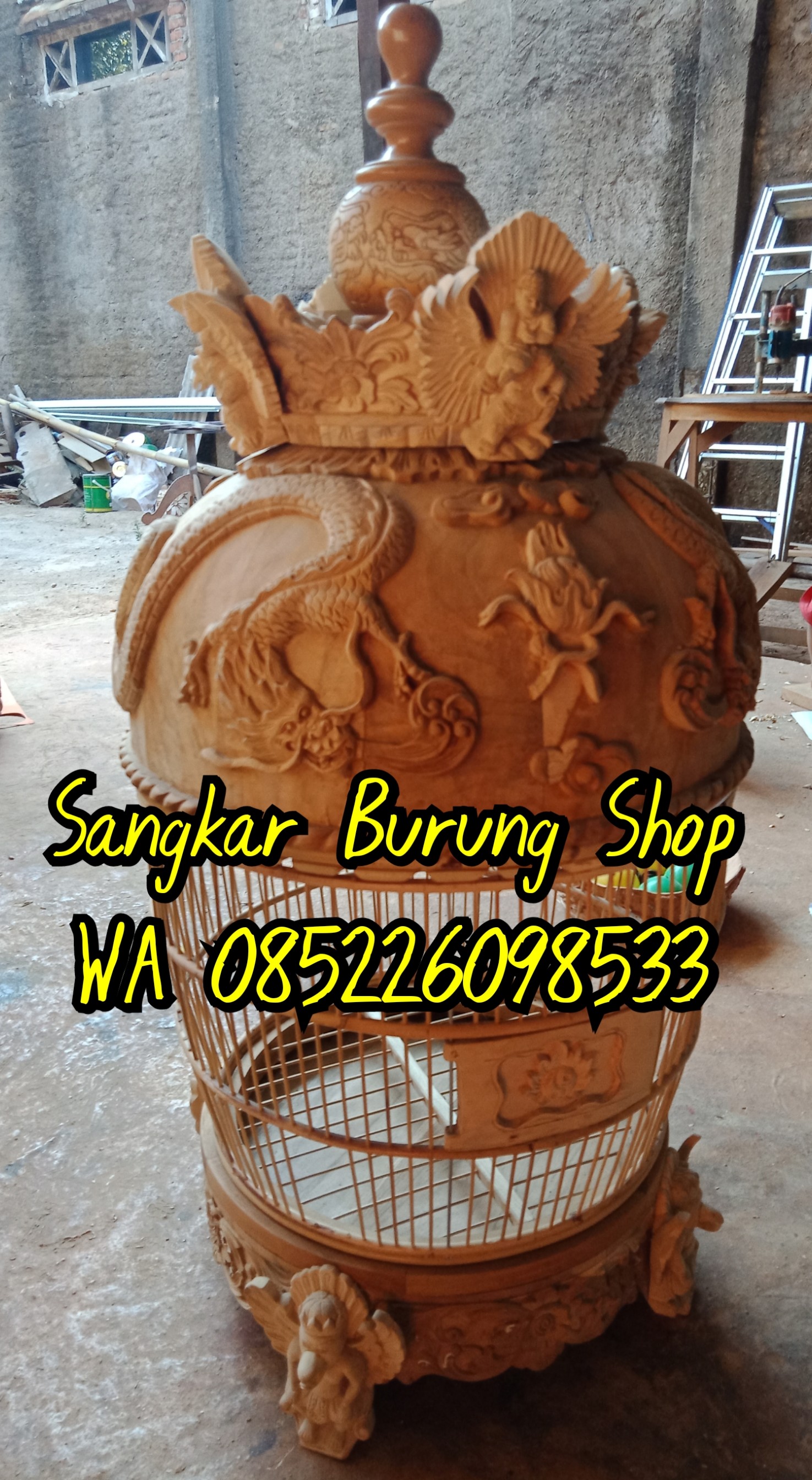 Perajin sangkar perkutut mahkota super