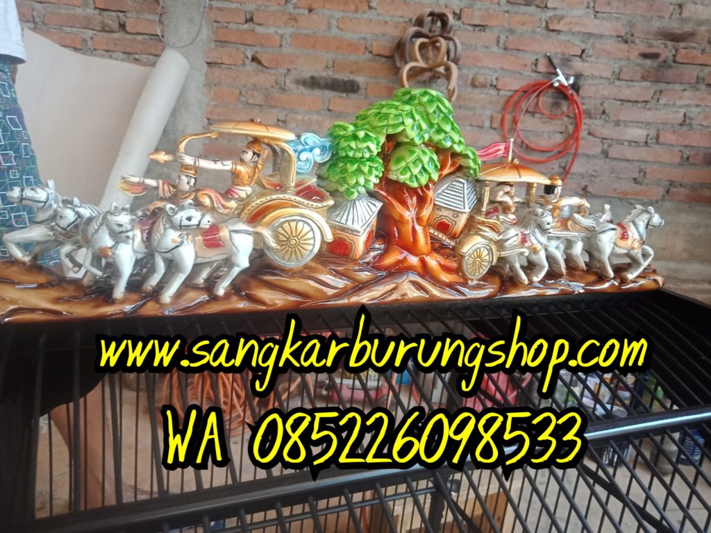 Sangkar Ukir Kacer Kenari Dan Cucak Ijo