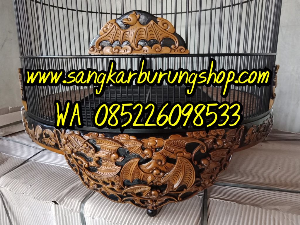 Sangkar Murai Ukir Kelelawar