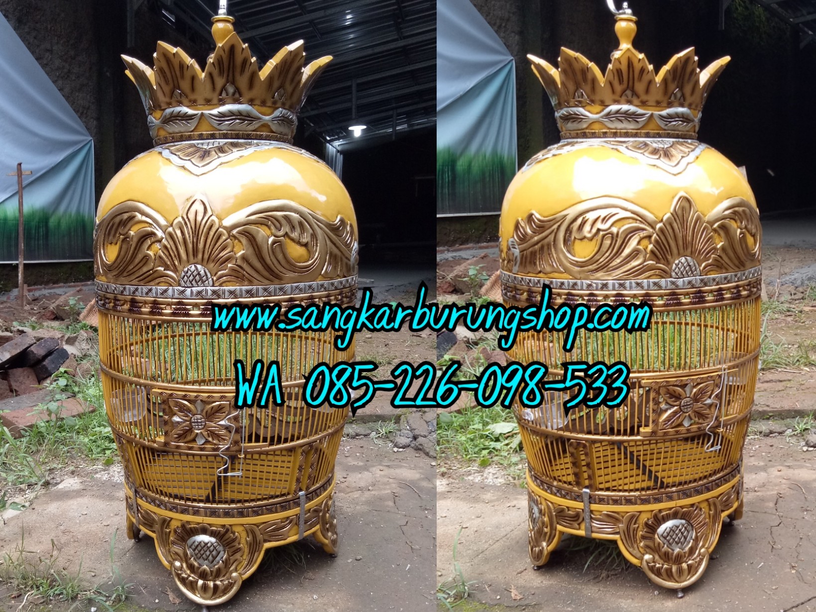 Jual sangkar perkutut ukir