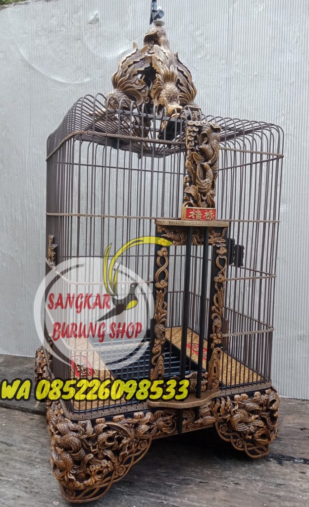 Sangkar Cungkok Oval Tanpa Tiang