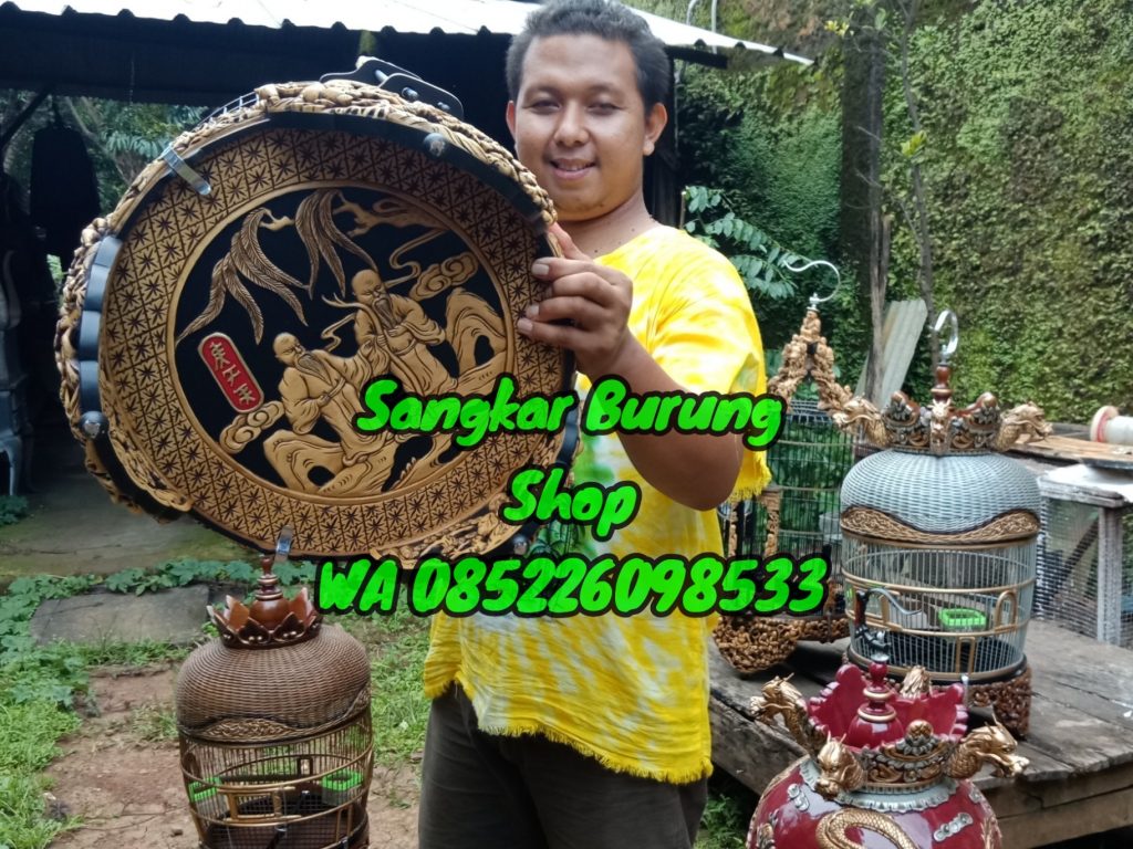 Sangkar Ukir Cungkok Anis Merah