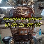 Jual Sangkar Perkutut Mahkota Super Ukir Naga