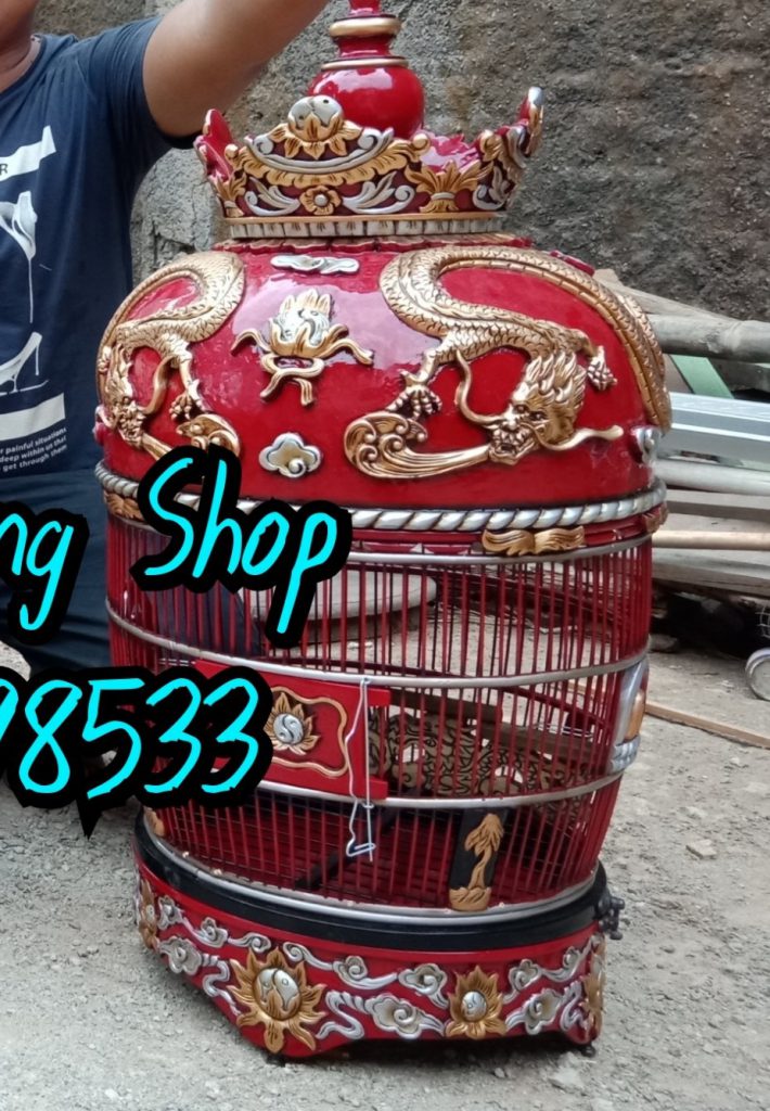 Sangkar Ukir Perkutut Kayu Jati