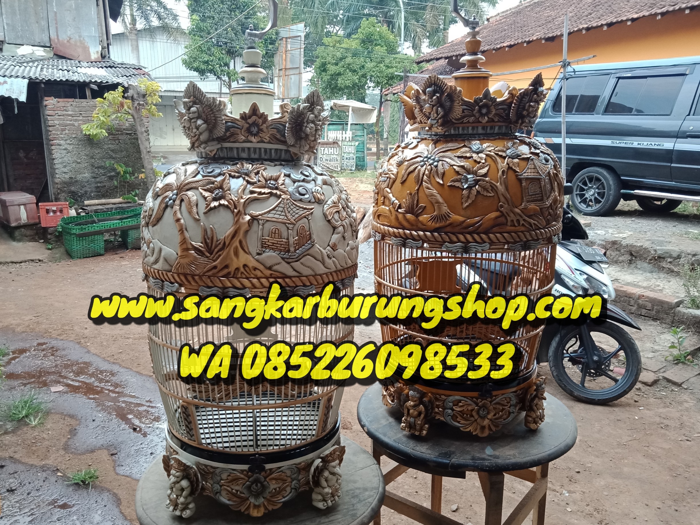 Sangkar Perkutut Ukir Garuda Wisnu