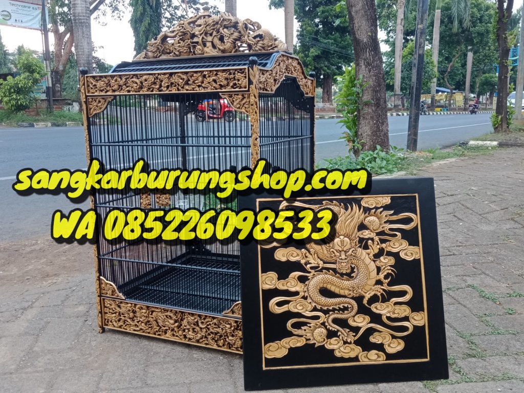 Sangkar Kacer Ukir 9 Naga