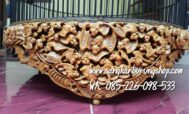 Sangkar Murai Ukir Jepara Motif Kelelawar 3D