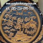 Sangkar Murai Ukir Jepara Motif Kelelawar 3D