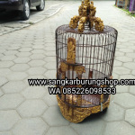 Sangkar Burung Anis Ukir Relif Jepara