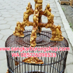 Sangkar Burung Anis Ukir Relif Jepara