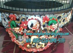 Tebok Lovebird Ukir 3D Dimensi