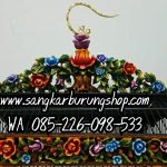 Sangkar Ukir Bunga Mawar Cungkok