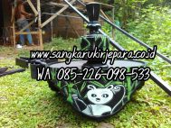 Tebok Lovebird Ukir Panda