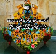 Tebok Lovebird Ukir Wayang 3D