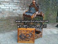 Sangkar Kacer Ukir Naga 3D