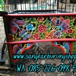 Sangkar Ukir Pleci Bunga Kupu kupu