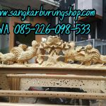 Sangkar Burung Ukir Relief Ayam