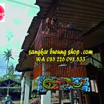 Sangkar Ukir Naga Oval Tanpa Tiang