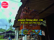 Sangkar Ukir Naga Oval Tanpa Tiang