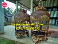 Sangkar Perkutut Ukir Naga Jepara
