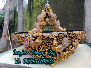 Sangkar Cungkok Murai Motif Ayam Hutan