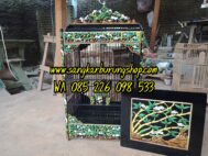 Sangkar Ukir Kacer Motif Panda