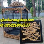 Sangkar Cucak Rowo Ukir 9 Naga